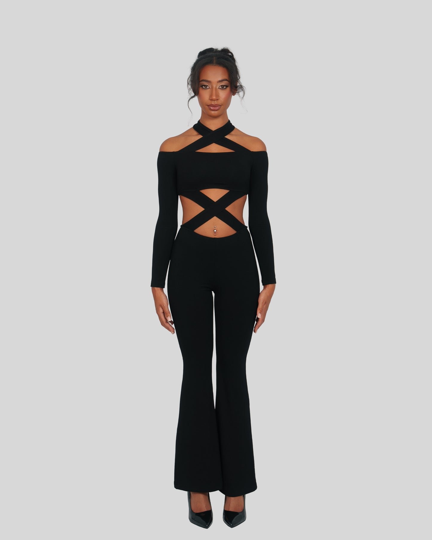 Black Cut Out Jumpsuit